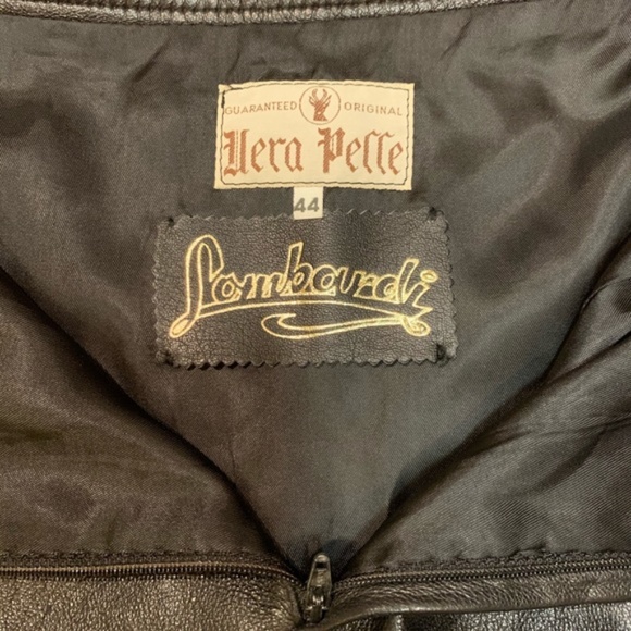 Sold Vintage Vera Pelle Embroidered Leather Skirt - Picture 6 of 6